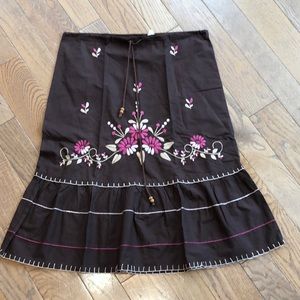 Roxy Embroidered Long Skirt